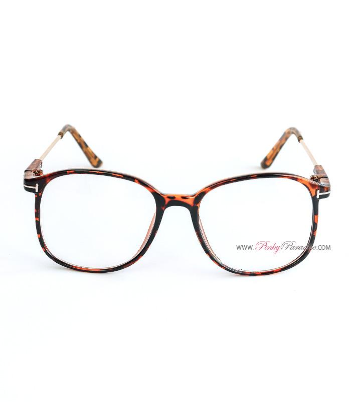 Vintage Leopard Frame Glasses