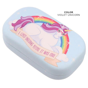 Enchanted Rainbow Unicorn Contact Lens Case