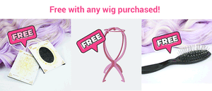 Fancy Mix Violet Medium Curly 55cm